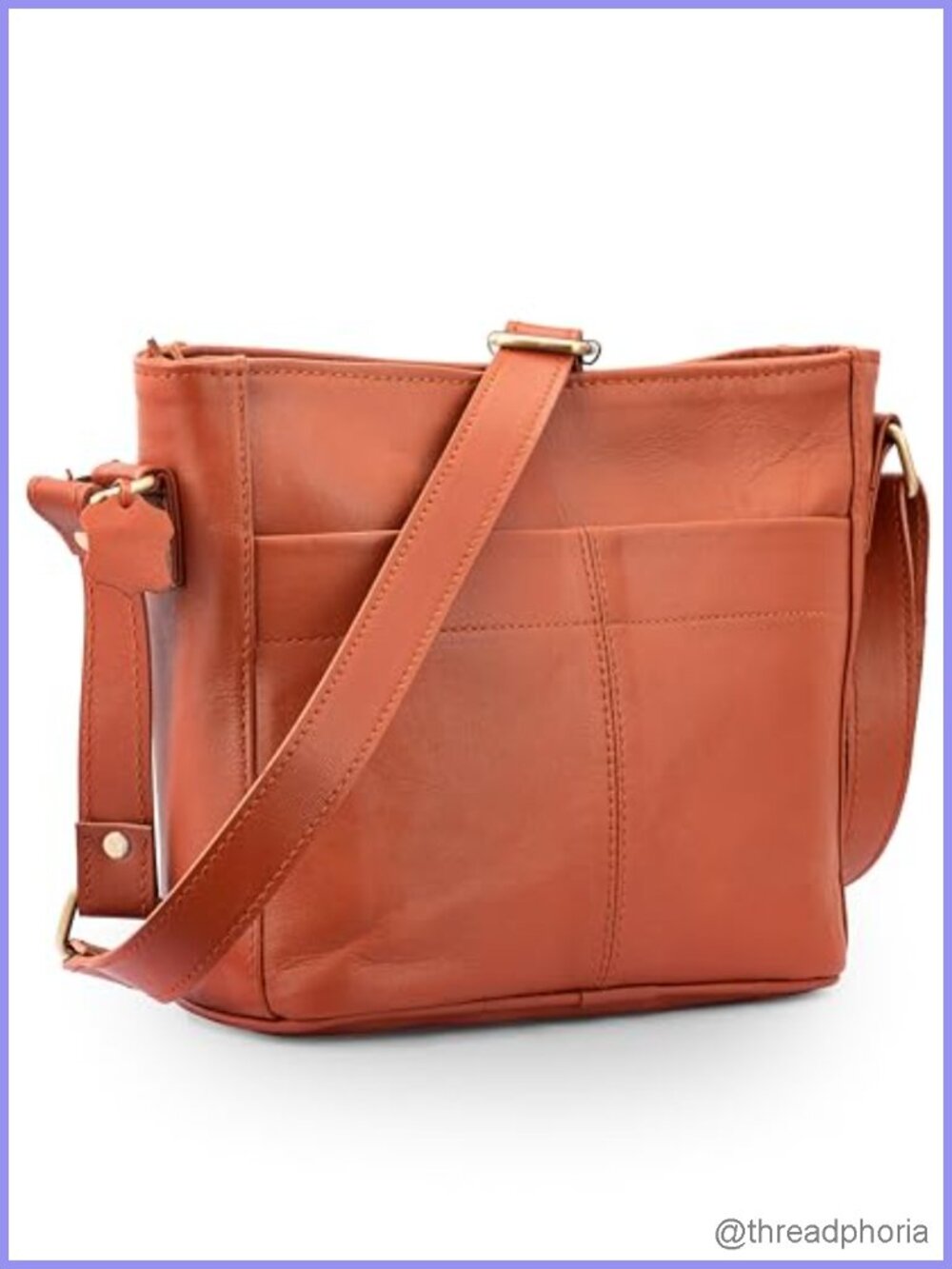 Genuine Leather Handmade Sling Crossbody Bag for Women Vintage Shoulder Purses